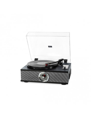 Platine vinyle Halterrego ALL-in-one avec 2 HP intégrés / couvercle,  RMS 2* 8W,