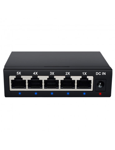 Switch Ethernet Gigabit 5 ports 10/100/1000 Mbps Boitier métal