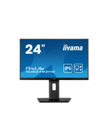 Ecran IIYAMA 24 » Noir dalle IPS LED Ultra mince 16:9 1920×1080 4ms 250 cd/m  1x