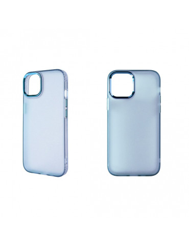 ***WE Coque colorée protection METALLIQUE IPHONE 12 / 12 PRO Bleu