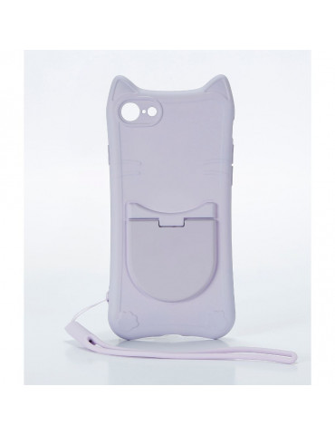 WE Coque de protection CHAT APPLE IPHONE 7 / 8 / SE 2020 Violet: Design chat   m