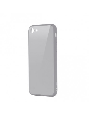 WE Coque de protection GLASS APPLE IPHONE 7/8/SE 2020 Gris: Effet vernis   conto