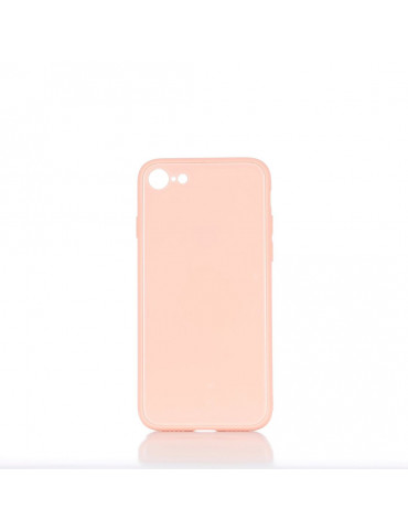 ***WE Coque de protection GLASS APPLE IPHONE 7/8/SE 2020 Rose poudré