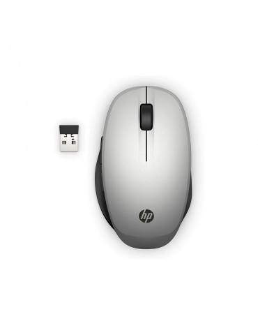 HP Dual Mode Silver Mouse 300, connection à deux ordinateurs via Bluetooth ou sa
