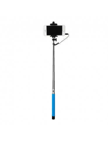 Bras Selfie bleu longueur: 22.5 à 100.5cm compatible IOS 4.0 / Android 3.0 Conne