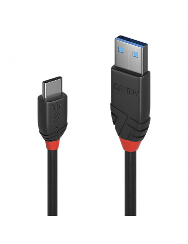 C ble USB 3.2 Type A vers C, 10Gbit/s, Black Line, 1m