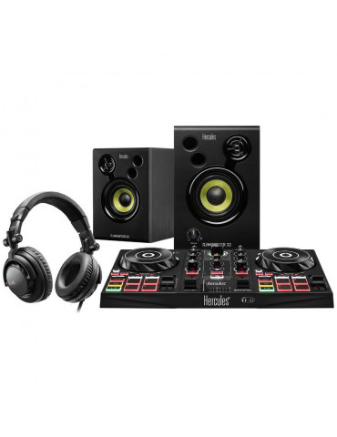 HERCULES DJLEARNING KIT pour apprendre a mixer et devenir DJ Controleur DJ 2 pla