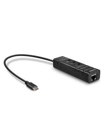 Convertisseur Hub USB 3.1 type C & Ethernet Gigabit