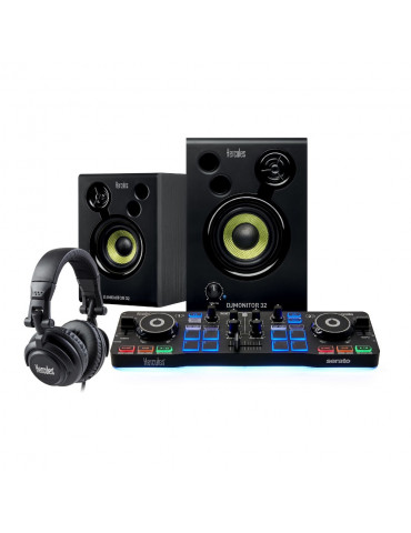 Hercules DJSTARTER KIT WORLWIDE DJControl starlight + DJMoniter 32 CASQUE HDP GJ