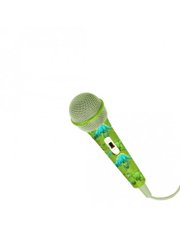 Microphone filaire WeKids, en jack 3.5mm, longeur du c ble 2.8m, modèle DINO