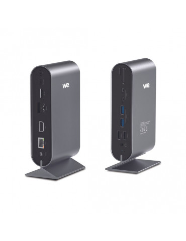 Station d'accueil WE USB-C 17 ports avec adaptateur secteur 12V/3A, 2*USB-C, 2*H