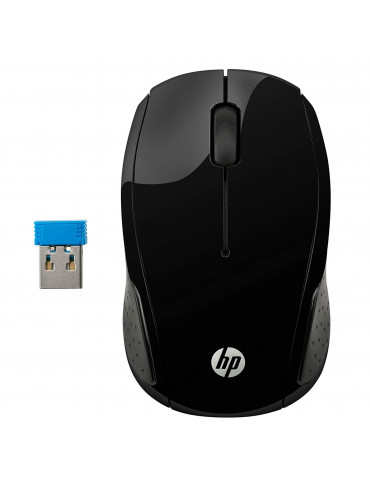 Souris sans fil HP 220 Noire, forme galbée pour gauchers et droities,autonomie j