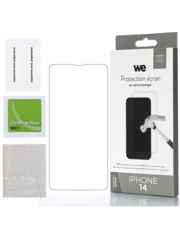 WE Verre trempé APPLE IPHONE 14: Protection écran – anti-rayures – anti-bulles d