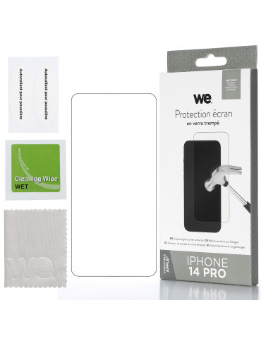 WE Verre trempé APPLE IPHONE 14 PRO: Protection écran – anti-rayures – anti-bull