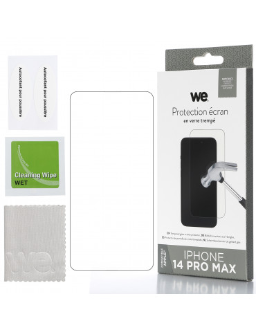 WE Verre trempé APPLE IPHONE 14 PRO MAX: Protection écran – anti-rayures – anti-