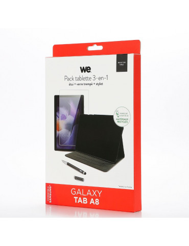 WE Bundle avec étui protection tab/film protection écran/stylet – Compatible Sam