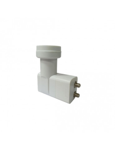 LNB Twin 2 sorties – diamètre fixation 40 mm – universel – blanc