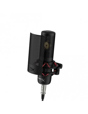 Microphone à condensateur HyperX ProCast Noir, Connection XLR, Cardio de, suppor