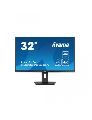 Ecran IIYAMA 31,5 Noir IPS 3840 x 2160 4ms 350 cd/m  16:9  60Hz 1xHDMI 1xDP 1xU