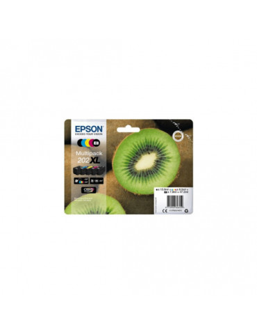 EPSON Multipack Kiwi 202XL Encre N,C,M,J 1x13,8ml+3x8,5ml