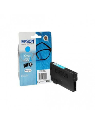 EPSON Encre Cyan 21.6ml DURABrite Ultra Lunettes - 408/408L
