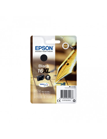 EPSON Cartouche Stylo à plume 16XL Encre Durabrite Noir XL 12,9ml