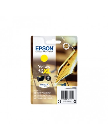 EPSON Cartouche Stylo à plume 16XL Encre Durabrite Jaune XL 6,5ml