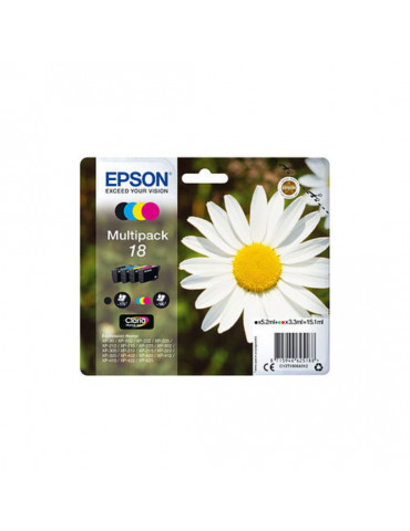 EPSON Multipack P querette 18 Encres Claria Home 5,2ml noire, 3.3ml CMJ