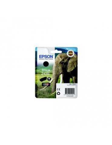 EPSON Cartouche Eléphant 24XL Encre Claria Photo HD Noir 10ml