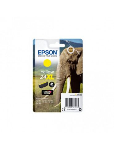 EPSON Cartouche Eléphant 24XL Encre Claria Photo HD Jaune 8,7ml