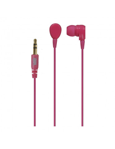 Ecouteurs fushia - 1.2m-jack 3.5mm diamètre driver: 10mm impédance 32Ohms sensib