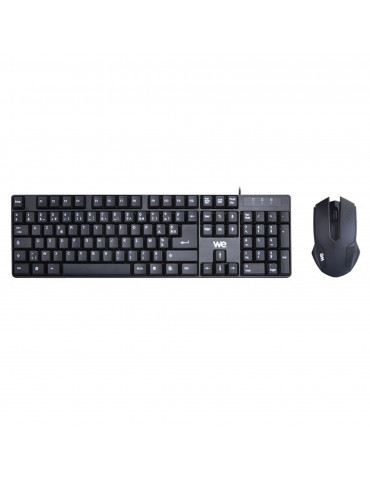 Bundle Clavier + Souris Filaire WE Plug & Play / Compact / 1000 DPI Touches sile