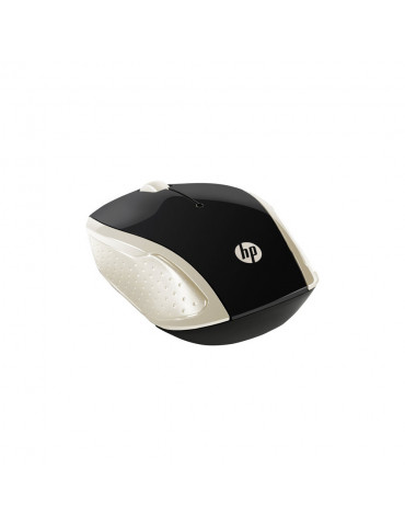 Souris sans fil HP 200 Soie d’or 1er prix, forme galbée, fiable, 2 piles AAA 100