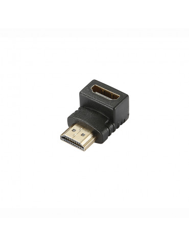 Adaptateur HDMI coudé à 270  vertical connecteur or