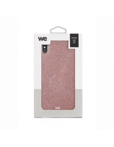 We coque de protection PAILLETTES APPLE IPHONE XS MAX Rose: Effet brillant   rés