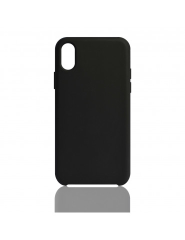 We Coque de protection SILICONE RIGIDE APPLE IPHONE XR Noir: Matière silicone –