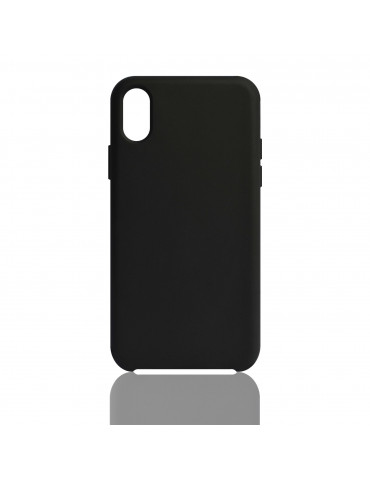 We Coque de protection SILICONE RIGIDE APPLE IPHONE  XS MAX Noir: Matière silico