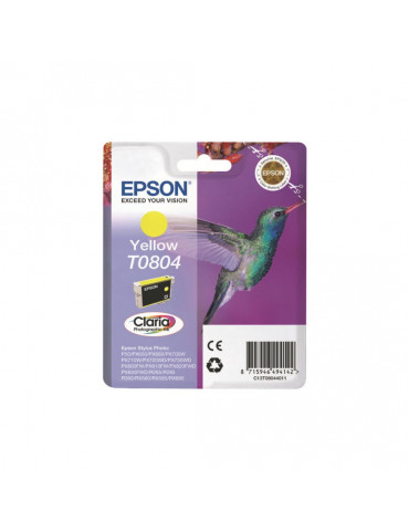 ***EPSON Cartouche Colibri T0804 Encre Claria Jaune 7,4ml