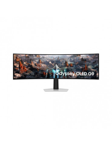 Ecran 49'' Samsung Gaming Odyssey OLED G9 Gris 240Hz 0.03ms 5120x1440 Incurvé 18