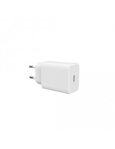 Chargeur secteur 1 Port USB-C : 5V/3A, 9V/2.78A, 12V/2.08A, 25W, Power Delivery,