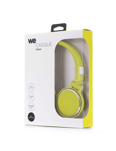 Casque filaire vert avec...