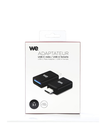 Adaptateur USB-C male/USB A...