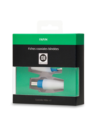 2 Fiches Coax M le 9.52mm