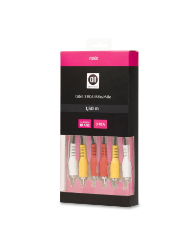 C ble 3RCA m le/3RCA m le 1m50