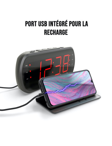 Radio réveil grand...
