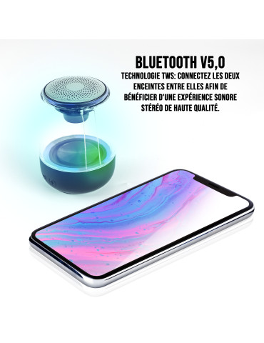 Pack d'enceinte BT 2pcs WE,...